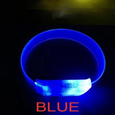 3 Modlu Pilli LED Işıklı Esnek Parti Bilekliği Mavi (3936)