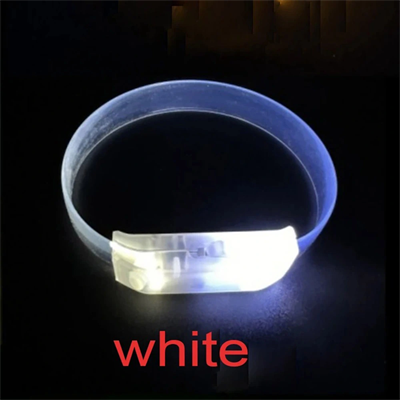 3 Modlu Pilli Led Işıklı Esnek Parti Bilekliği Beyaz