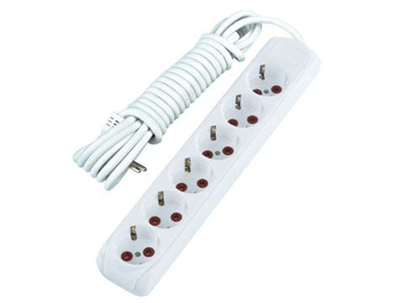 3 Mt. Kablolu 6 Lı Topraklı Grup Priz