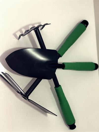 3 Parça Bahçe Seti - Çapa Tırmık Kazma Set (3936)