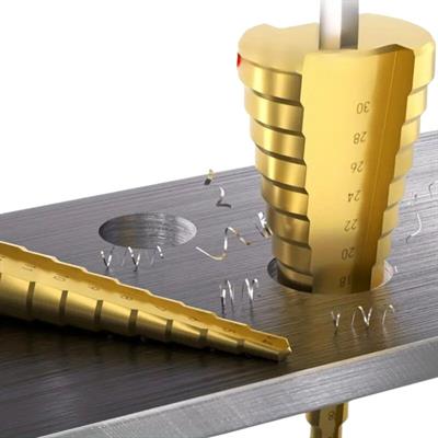 3 Parça Kademeli Matkap Ucu Paslanmaz Uç Alüminyum Sac Demir Delme Seti (3936)