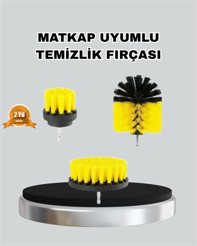 3 Parça Matkap Fırça Temizlik Seti – Her Yüzey İçin Güçlü ve Pratik Çözüm