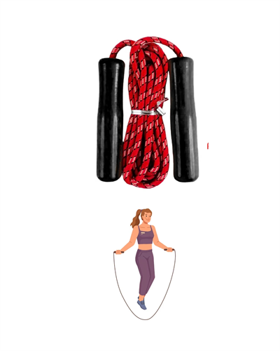 3 Parça Spor Seti Atlama İpi El Yayı ve Karın Çalışma Aleti