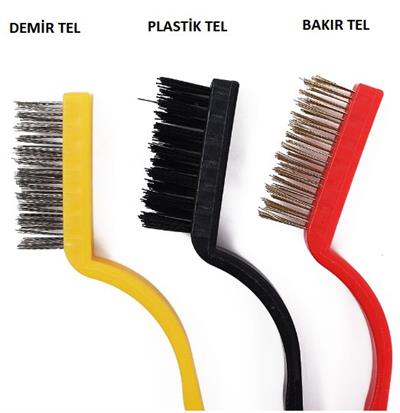 3 Parça Tel Fırça Detaylı Temizlik Seti (3936)