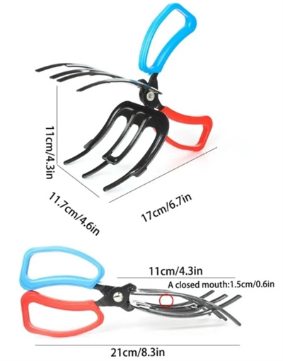 3 Pençeli 11 Cm Balık Sabitleyici Maşa Bx40