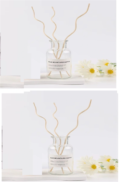 3 Tek Adet 3 Model Aromaterapi Koku Dağıtıcı Rattan Şişe Ahşap Difüzör Çubuk (spiral-yaprak-dalgalı)