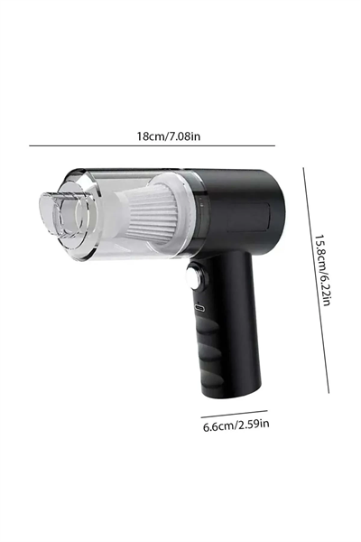 3 in 1 Şarjlı Kablosuz Vakumlu El Araba Süpürgesi Araç Ev Ofis Süpürgesi