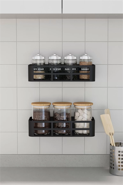 3 lü Banyo Düzenleyici Organizer Şampuanlık Havlupan Askısı Havluluk Siyah Banyo Duş Mutfak Rafı