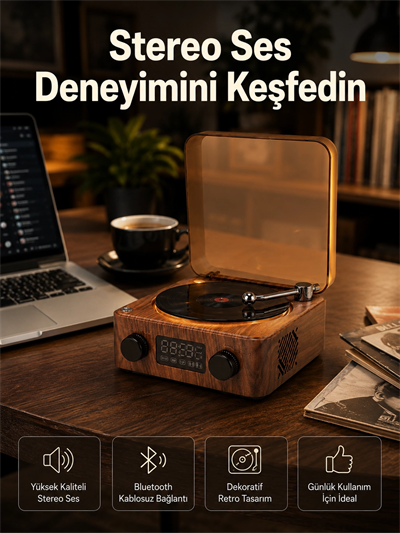 3-ü-1 Arada Bluetooth Hoparlör – Işıklı Saat ve Gece Lambası Yeni Nesil