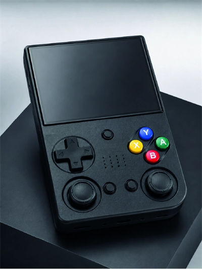 3.5 İnç IPS Ekran Retro Oyun Konsolu 64GB Dahili Hafıza Çift Analog Joystick Taşınabilir El Konsolu