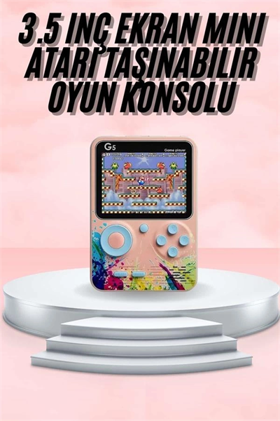3.5 İnç Klasik Retro LCD Ekran 500 Oyunlu Oyun Konsolu Taşınabilir