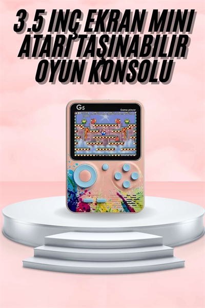 3.5 İnç Klasik Retro LCD Ekran 500 Oyunlu Oyun Konsolu Taşınabilir