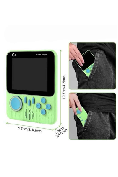 3.5 İnç Mini Atari Taşınabilir Oyun Konsolu 666 Adet Retro Oyun