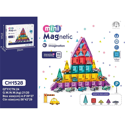3.75CM Mini Magnetic Blok 93 Parça CH1528