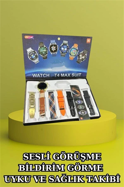 3.Nesil TWS Bluetooth Kulaklık Bluetooth Bağlantılı Akıllı Saat Amoled Ekran Plastik Hasır Kordon