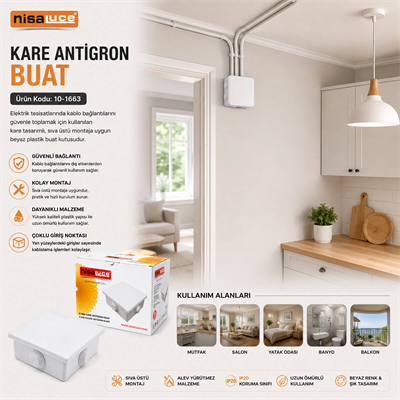 30 Adet Ip40 Antigron Kare Buat Bx40