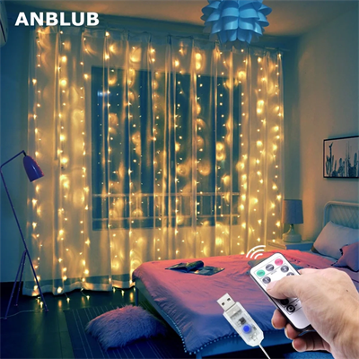 300 Ledli 10 Sarkıt Perde Led Işık-8 Fonksiyon, Uzaktan Kumandalı, 3x3 Metre Bx40