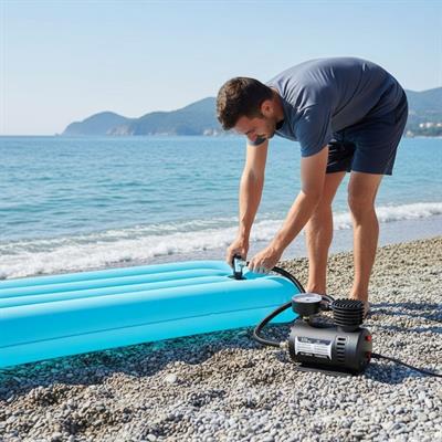 300 PSI Güçlü Taşınabilir Hava Kompresörü–Araba, Motosiklet, Bisiklet ve Top Şişirme İçin Çakmaklıklı Lastik Şişirme Pompası (3936)