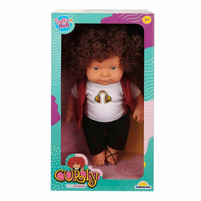 30151 , Curly Kıvırcık Saçlı Bebek 35 cm
