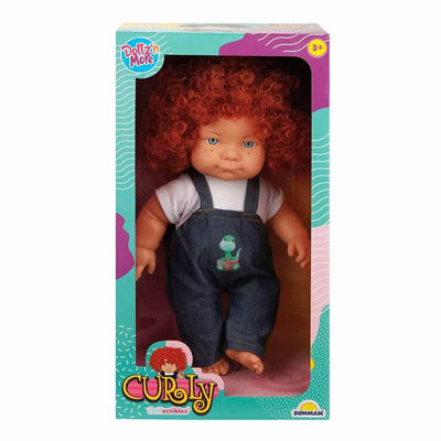 30151 , Curly Kıvırcık Saçlı Bebek 35 cm