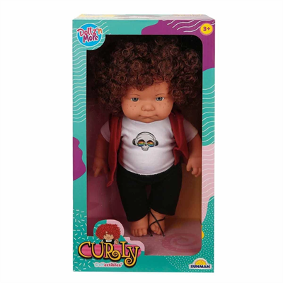 30151 , Curly Kıvırcık Saçlı Bebek 35 cm