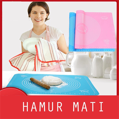 30*40 Cm Hamur Matı Silikon Ölçekli Kullanımı Kolay Hamur Açma Matı Bx40