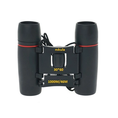 30x60 Cepte Taşımalı Kauçuk Kaplamalı Mini Dürbün - Siyah