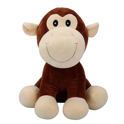 3182 Oturan Peluş Hayvanlar 35 cm Hipopotam-İnek-Fil-Maymun -1 adet stokta olan gönderilir