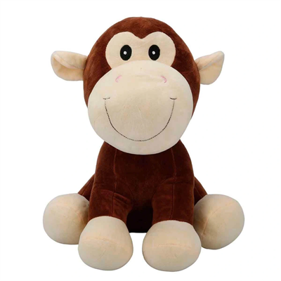 3182 Oturan Peluş Hayvanlar 35 cm Hipopotam-İnek-Fil-Maymun -1 adet stokta olan gönderilir