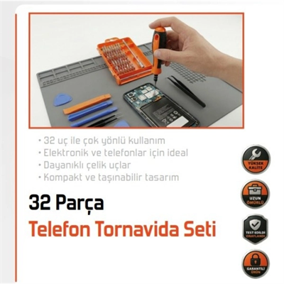 32 Parça Telefon Tamir Mini Tornavida Seti