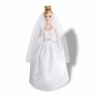 3381 SUN-RST-SIS-Gelinlikli Manken Bebek Alisha 29 cm -