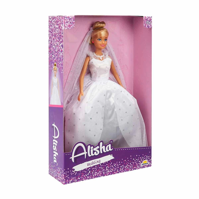 3381 SUN-RST-SIS-Gelinlikli Manken Bebek Alisha 29 cm -