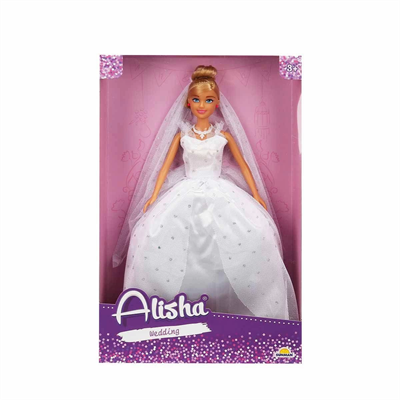3381 SUN-RST-SIS-Gelinlikli Manken Bebek Alisha 29 cm -