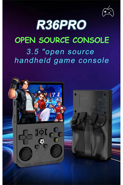 3,5 inç IPS ekranlı mini el oyun konsolu, Linux sistemli, çok renkli, bluetooth yok