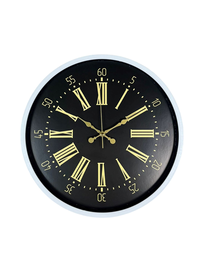 36 Cm Beyaz Dekoratif Duvar Saati