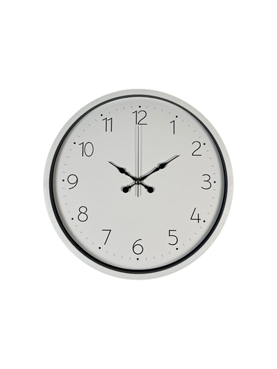 36 Cm Beyaz Dekoratif Duvar Saati