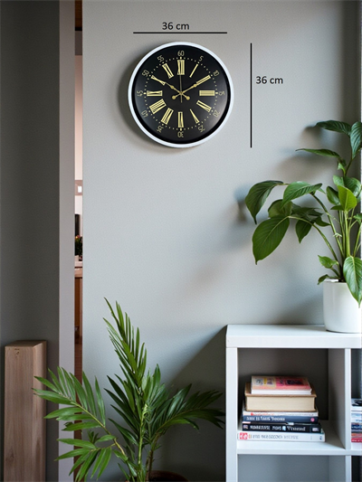 36 Cm Beyaz Dekoratif Duvar Saati