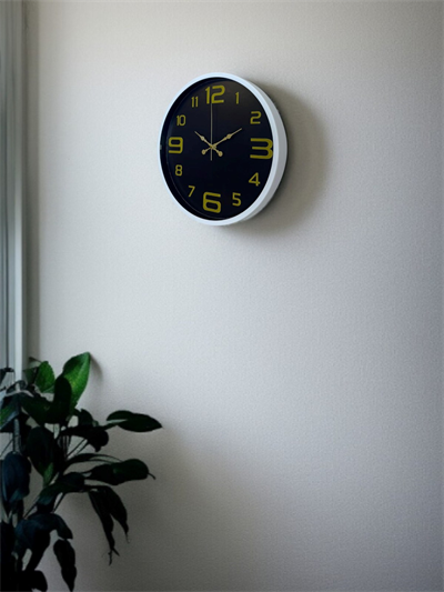 36 Cm Beyaz Gold Rakamlı Dekoratif Duvar Saati