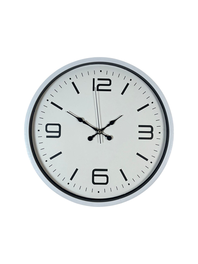 36 Cm Beyaz Modern Dekoratif Duvar Saati