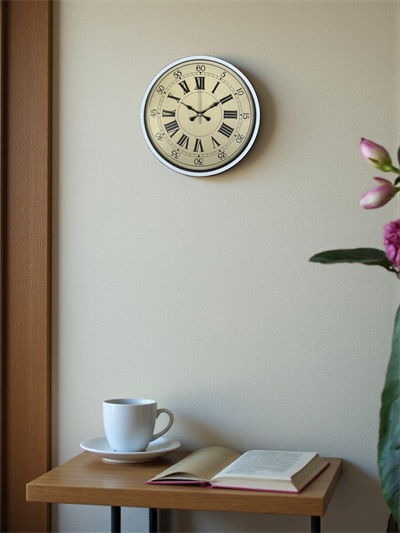 36 Cm Beyaz Retro Dekoratif Duvar Saati
