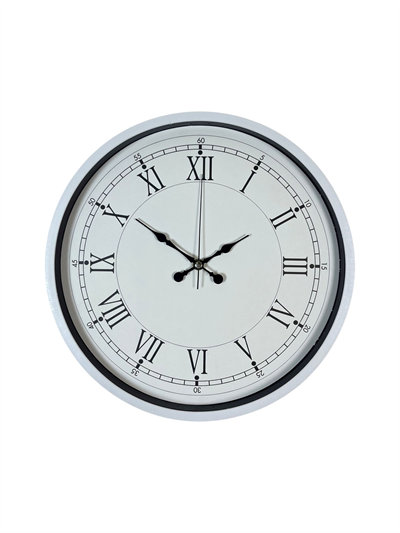 36 Cm Beyaz Roman Rakamlı Duvar Saati