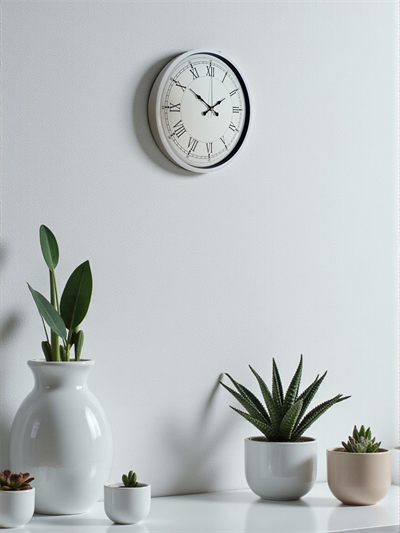 36 Cm Beyaz Roman Rakamlı Duvar Saati