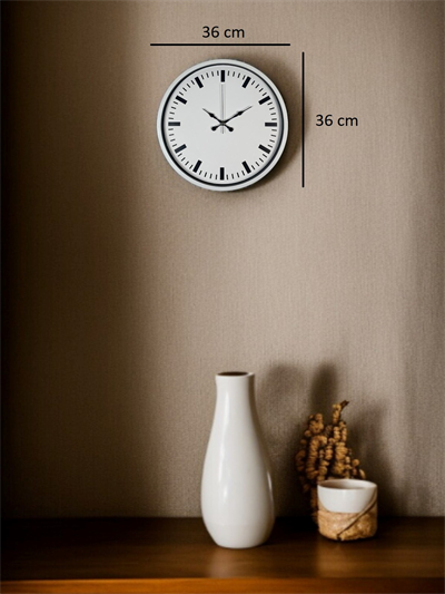 36 Cm Beyaz Standart Duvar Saati