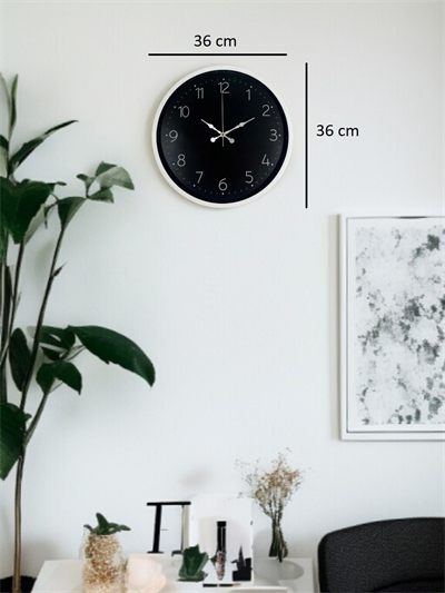 36 Cm Dekoratif Sade Duvar Saati