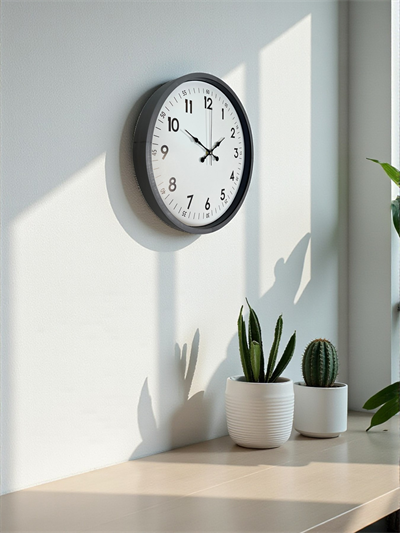 36 Cm Gri Dekoratif Duvar Saati