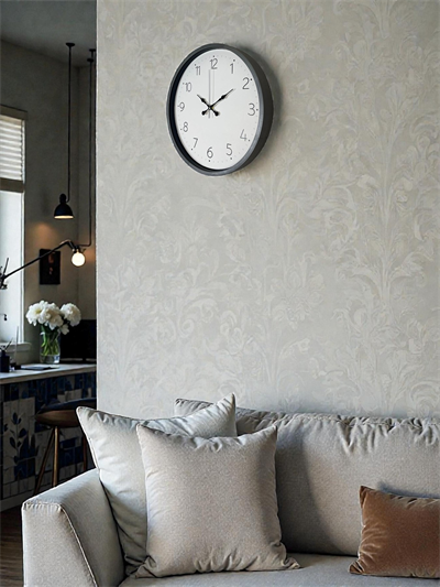 36 Cm Gri Dekoratif Duvar Saati