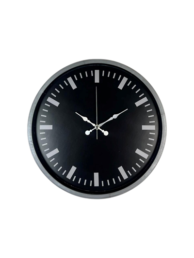 36 Cm Gri Dekoratif Duvar Saati