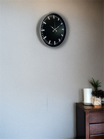 36 Cm Gri Dekoratif Duvar Saati