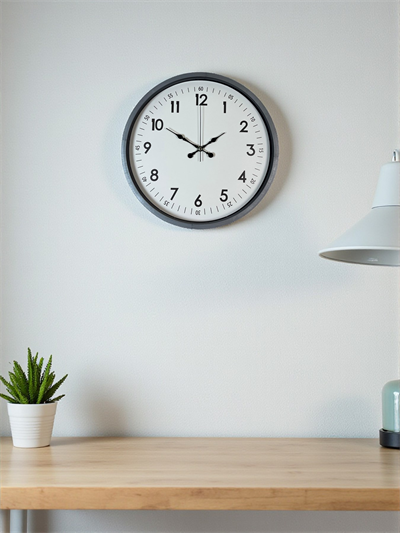 36 Cm Gri Dekoratif Duvar Saati