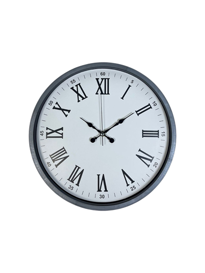 36 Cm Gri Roma Rakamlı Duvar Saati